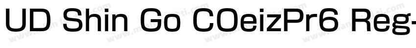 UD Shin Go COeizPr6 Reg字体转换